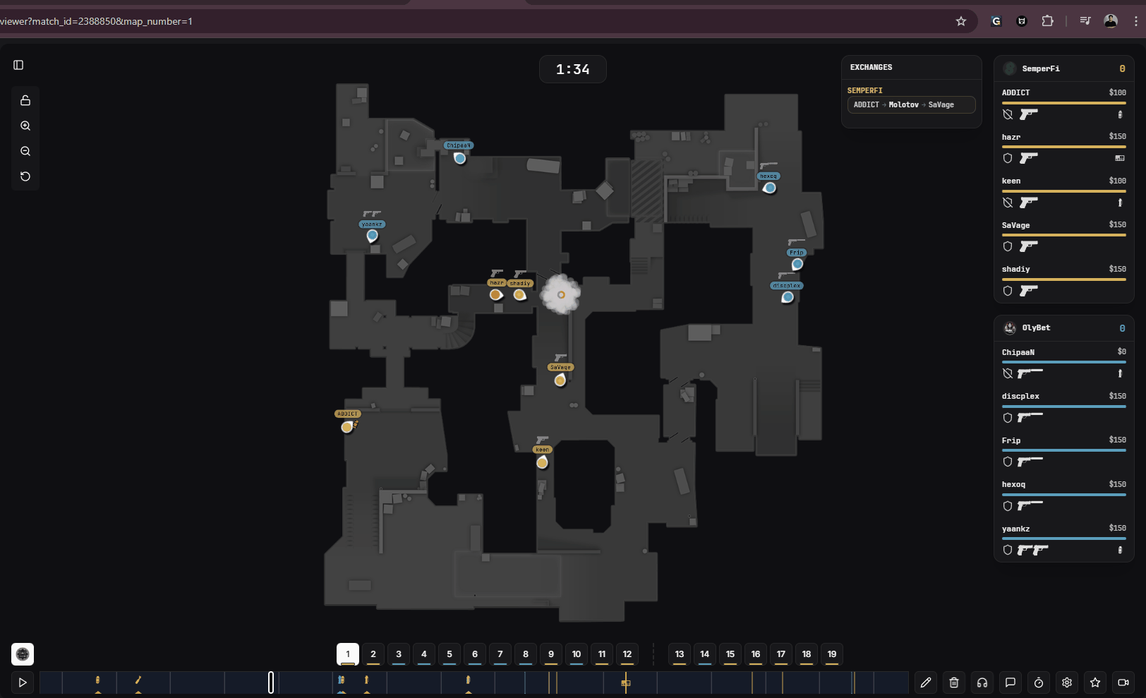 Création et navigation des notes dans le visualiseur 2D