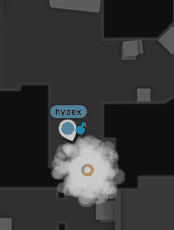 Grenades fumigènes réagissant aux grenades HE