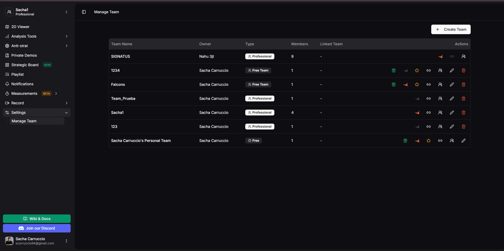 L'équipe liée est chargée automatiquement comme Équipe B à l'arrivée sur l'Analyse des Vetos
