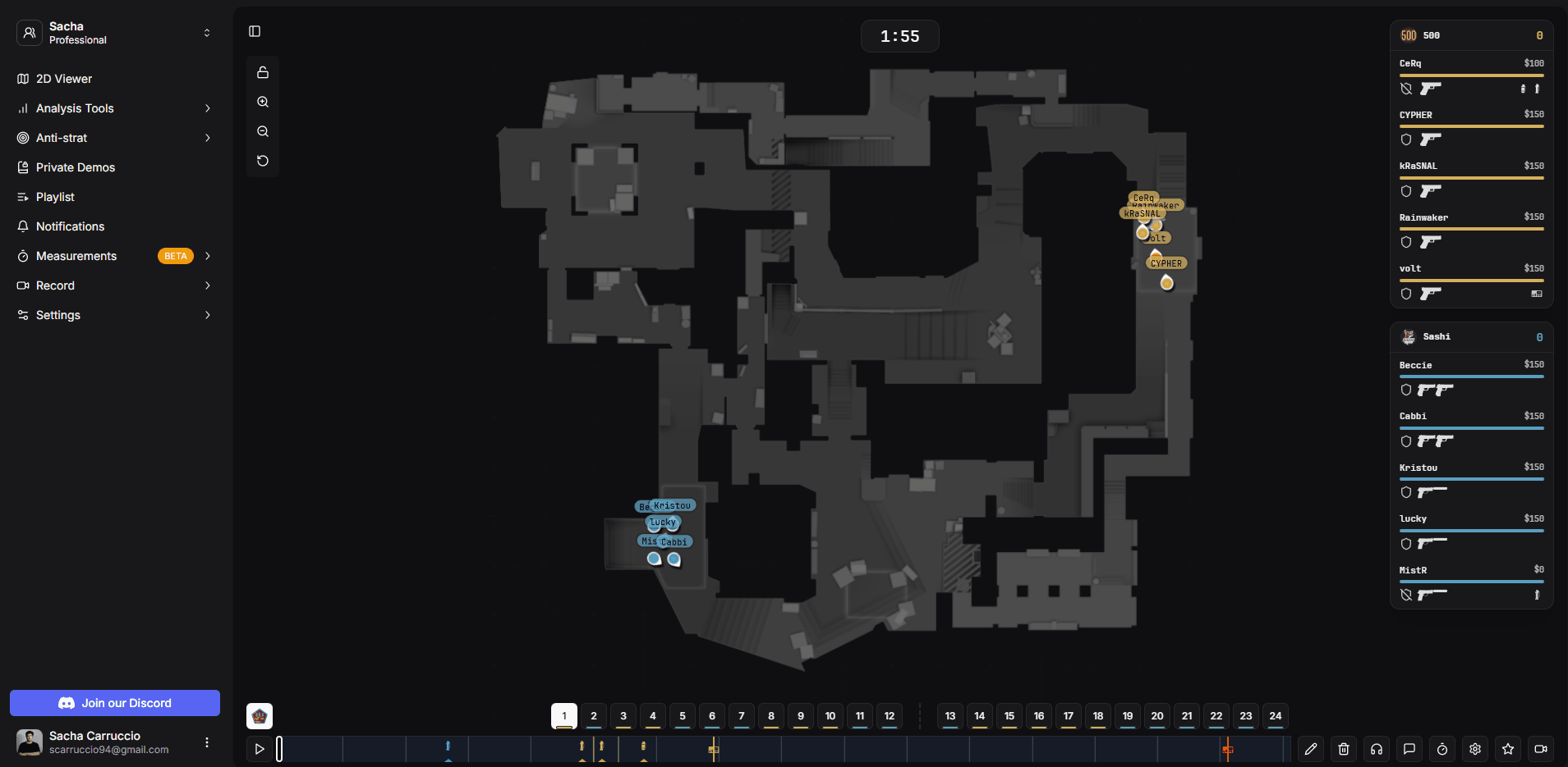 Contrôles de synchronisation manuelle audio