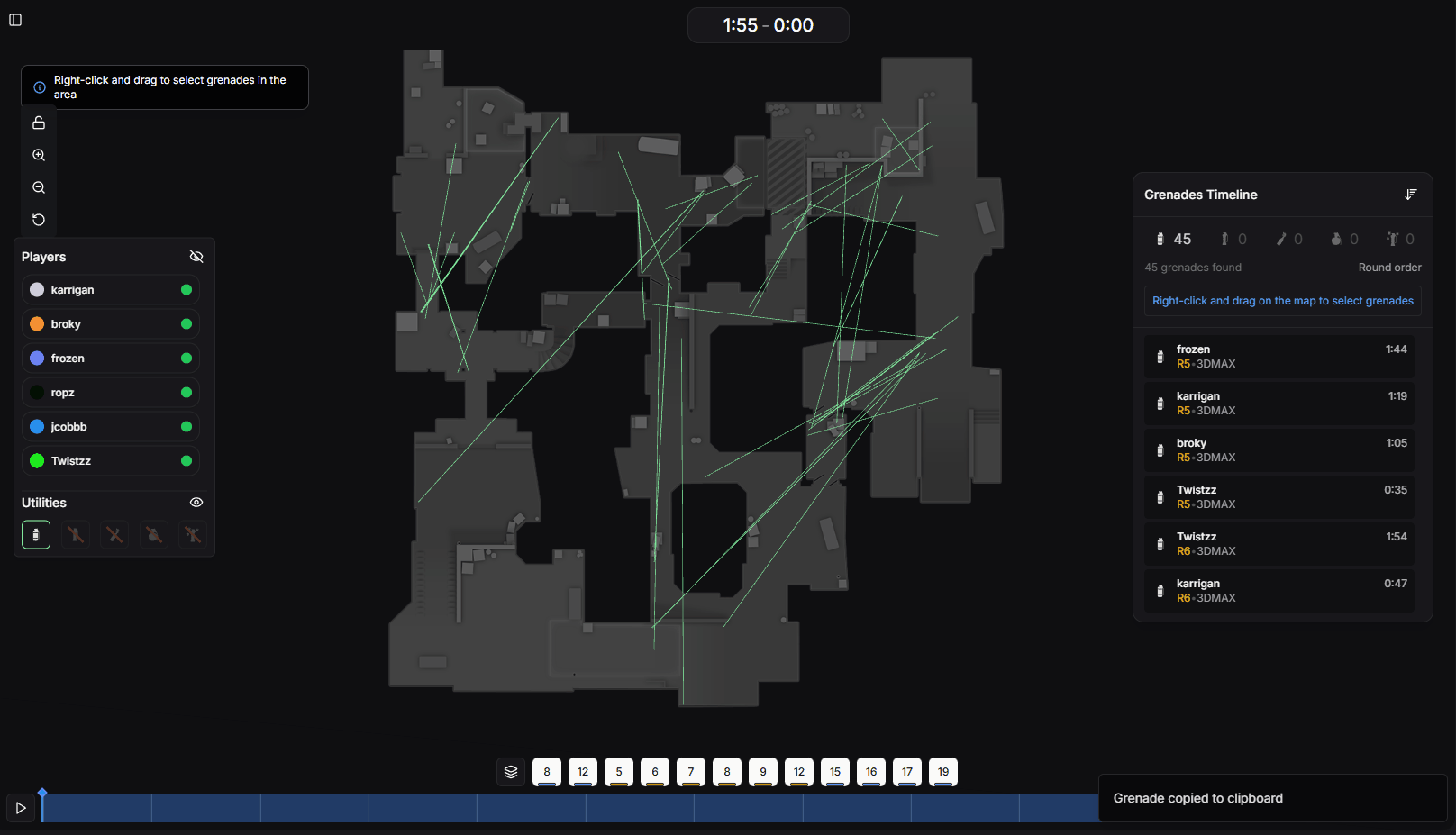 Copie de la commande setpos pour le lineup de grenade