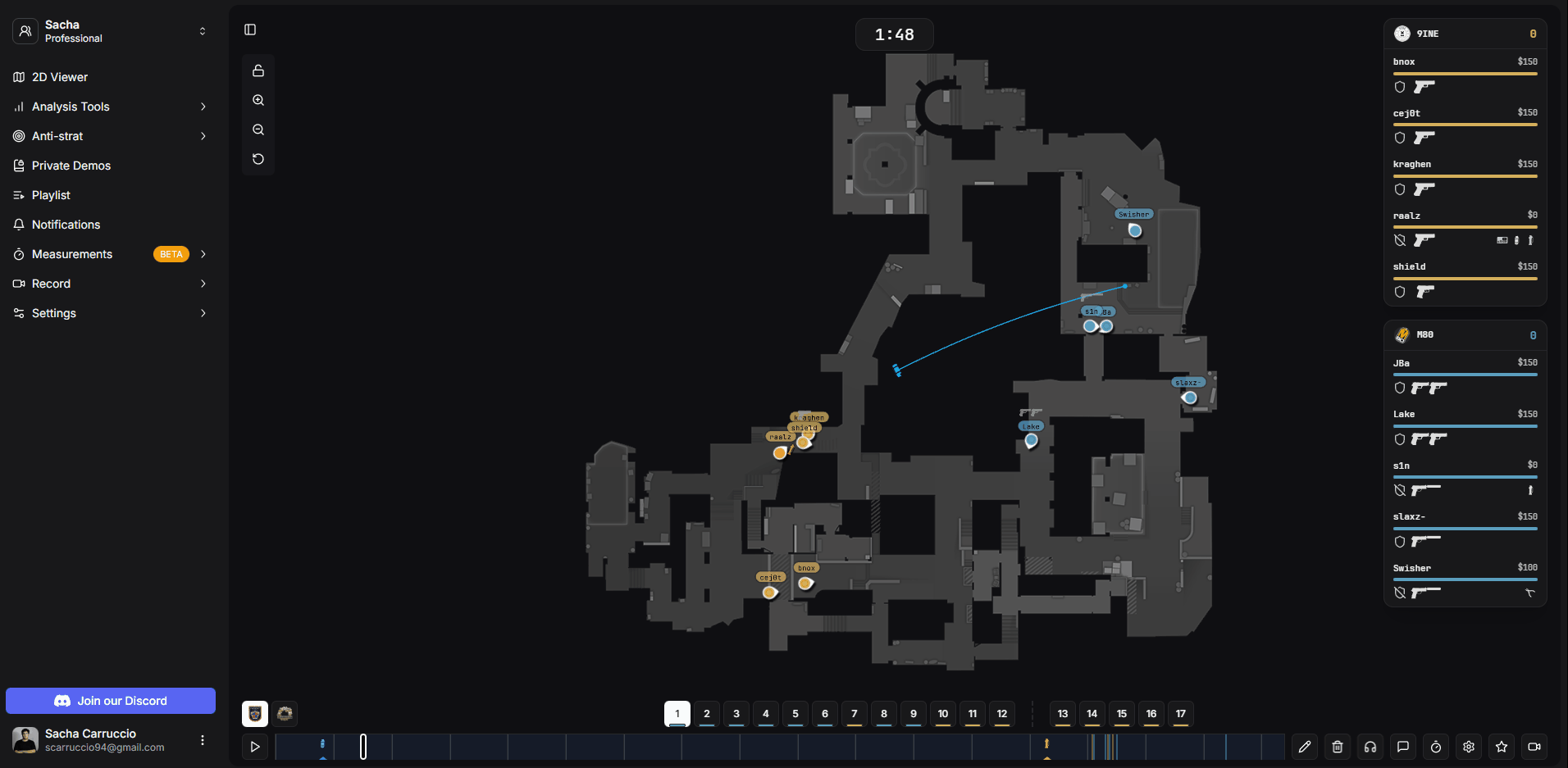 Ajout d'un round à une playlist
